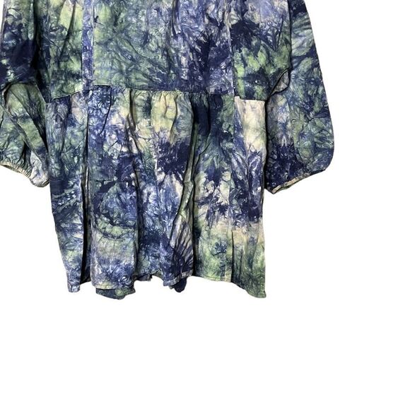 Cabi Tunic Tie Dye Woodstock Button Down Top - Picture 6 of 8